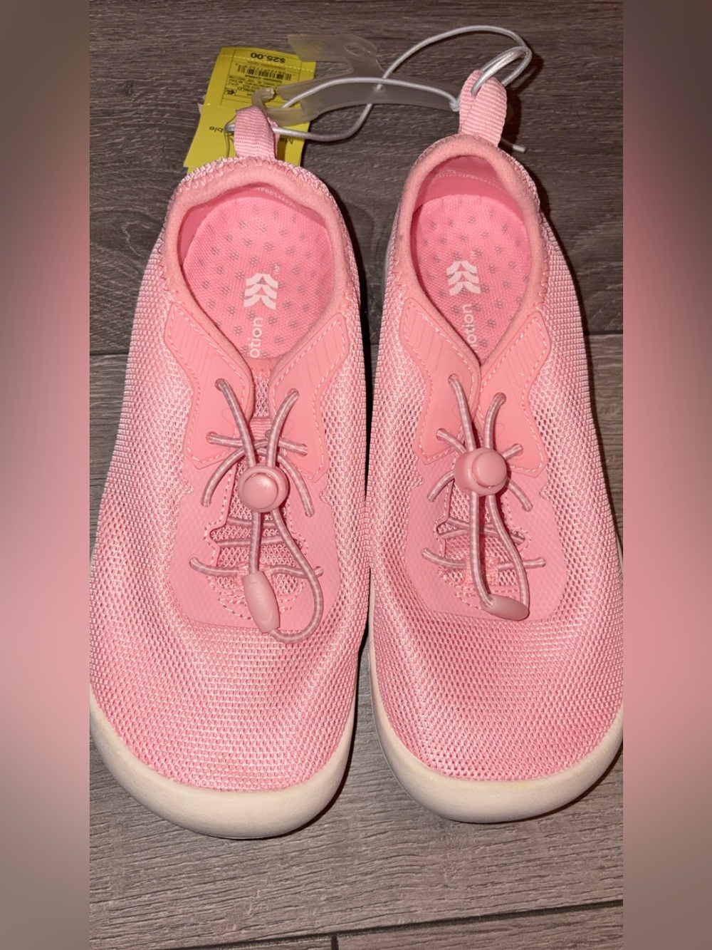 All In Motion Girls Size 1 Berkley Blush Pink Water Shoes New W Tags